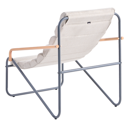 Lounge Set Dark Grey Steel Frames 2 Seater Chairs And Table