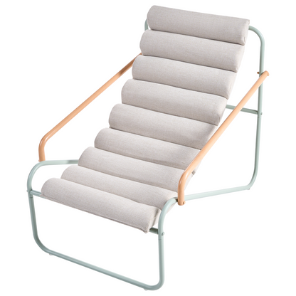 Outdoor 2 Seater Lounge Set Green Steel Frame Sling Chairs