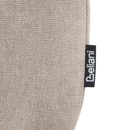 Storage Bench Beige Fabric Upholstery With Lift Top