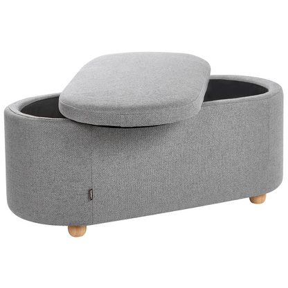 Light Grey Water Repellent Storage Bench