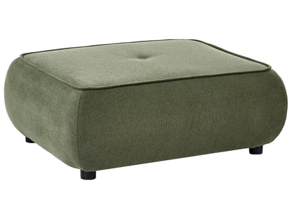 Green Ottoman Square Footstool Water Repellent Upholstery