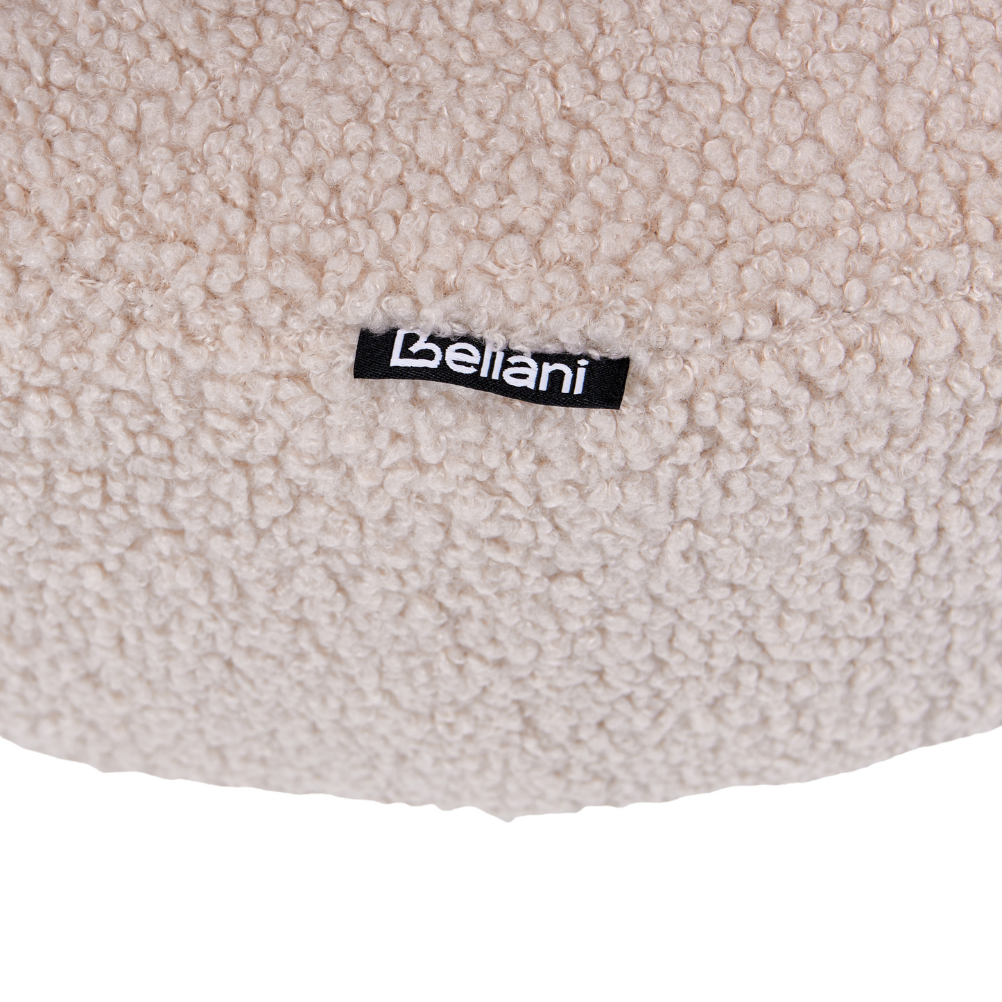 Aura Home Armchair Light Beige Boucle Upholstery Retro Design