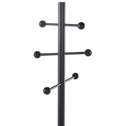 Coat Rack Black Steel 180cm Freestanding Umbrella Stand