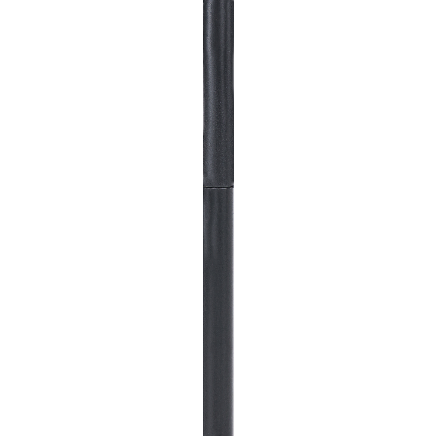 Coat Rack Black Steel 130cm Freestanding 3 Hooks