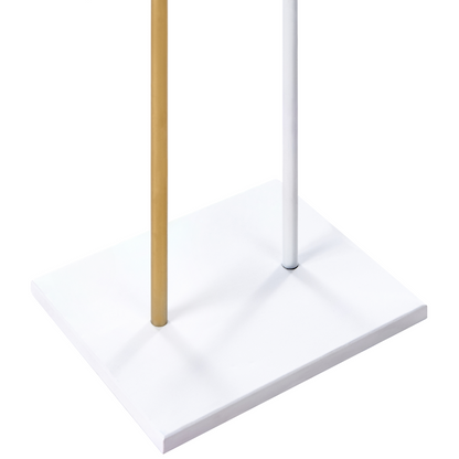 Luxor Home Coat Rack Gold Steel Freestanding 162cm 6 Hooks Modern Hallway Organizer