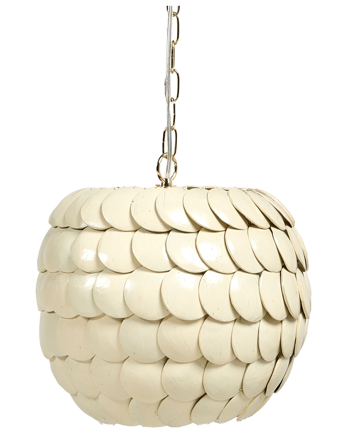 Coconut Shell Pendant Lamp Beige Natural Boho