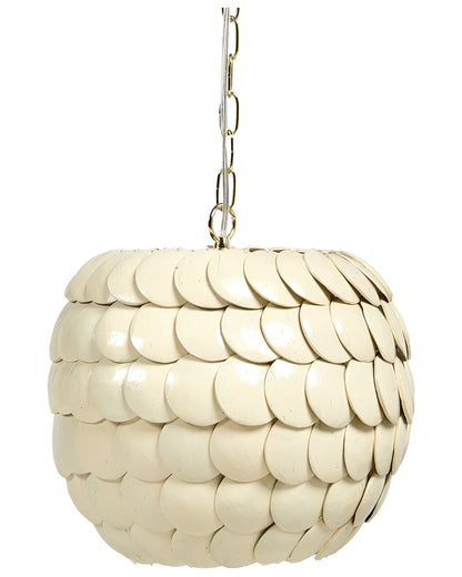 Coconut Shell Pendant Lamp Beige Natural Boho