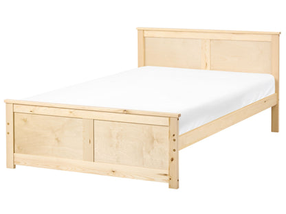 NordicWood Storage Bed Natural Pine Birch Headboard 4ft Small Double