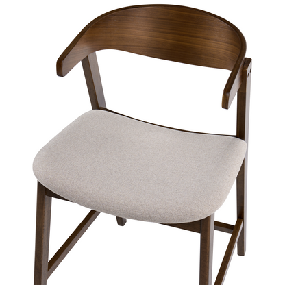 Heritage Home Retro Bar Chairs Set Of 2 Brown Beige Polyester
