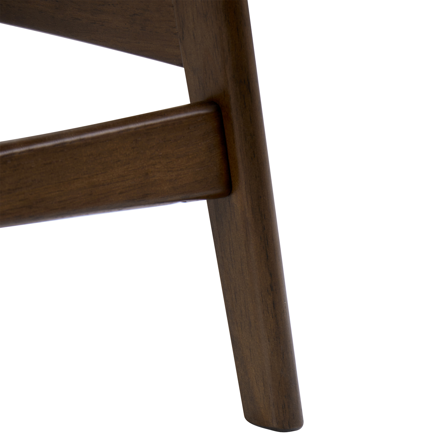 Set Of 2 Brown Rubberwood Bar Chairs With Beige Boucle Seats