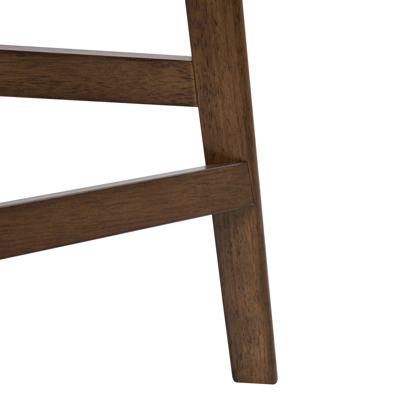Bar Chairs Set Of 2 With Rubberwood Frame Beige Upholstery