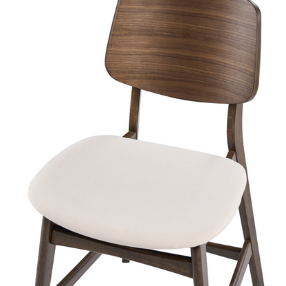Set Of 2 Bar Chairs Brown And Off White Boucle Upholstery Rubberwood Legs Retro Style