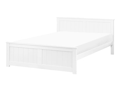 NordicNest White Pine Bed Frame Small Double Minimalist Headboard