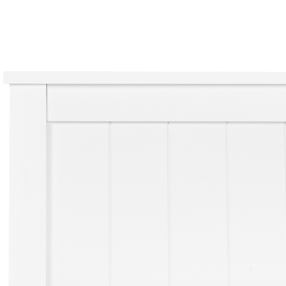 NordicNest White Pine Bed Frame Small Double Minimalist Headboard