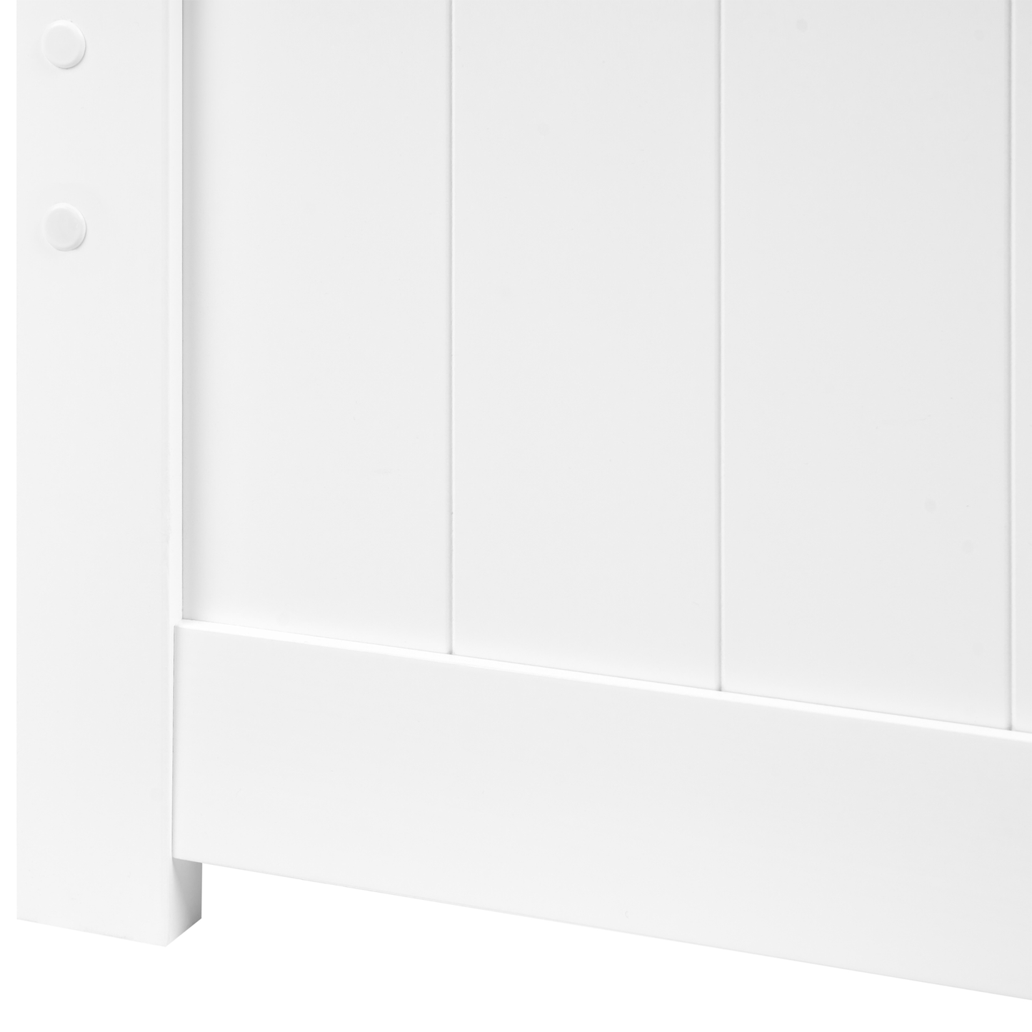 NordicNest White Pine Bed Frame Small Double Minimalist Headboard