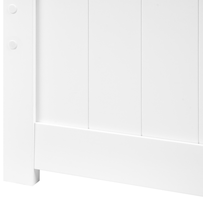NordicNest White Pine Bed Frame Small Double Minimalist Headboard