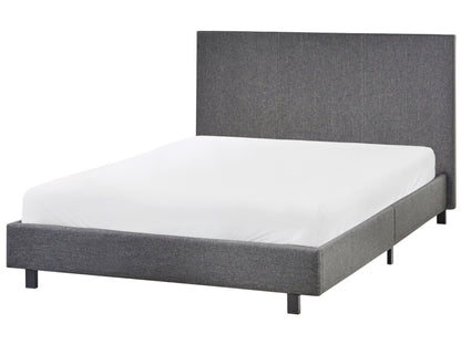 Slatted Bed Frame Grey Polyester EU Small Double 4ft
