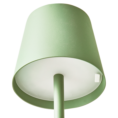 Table Lamp Light Green Aluminium Touch USB Charging
