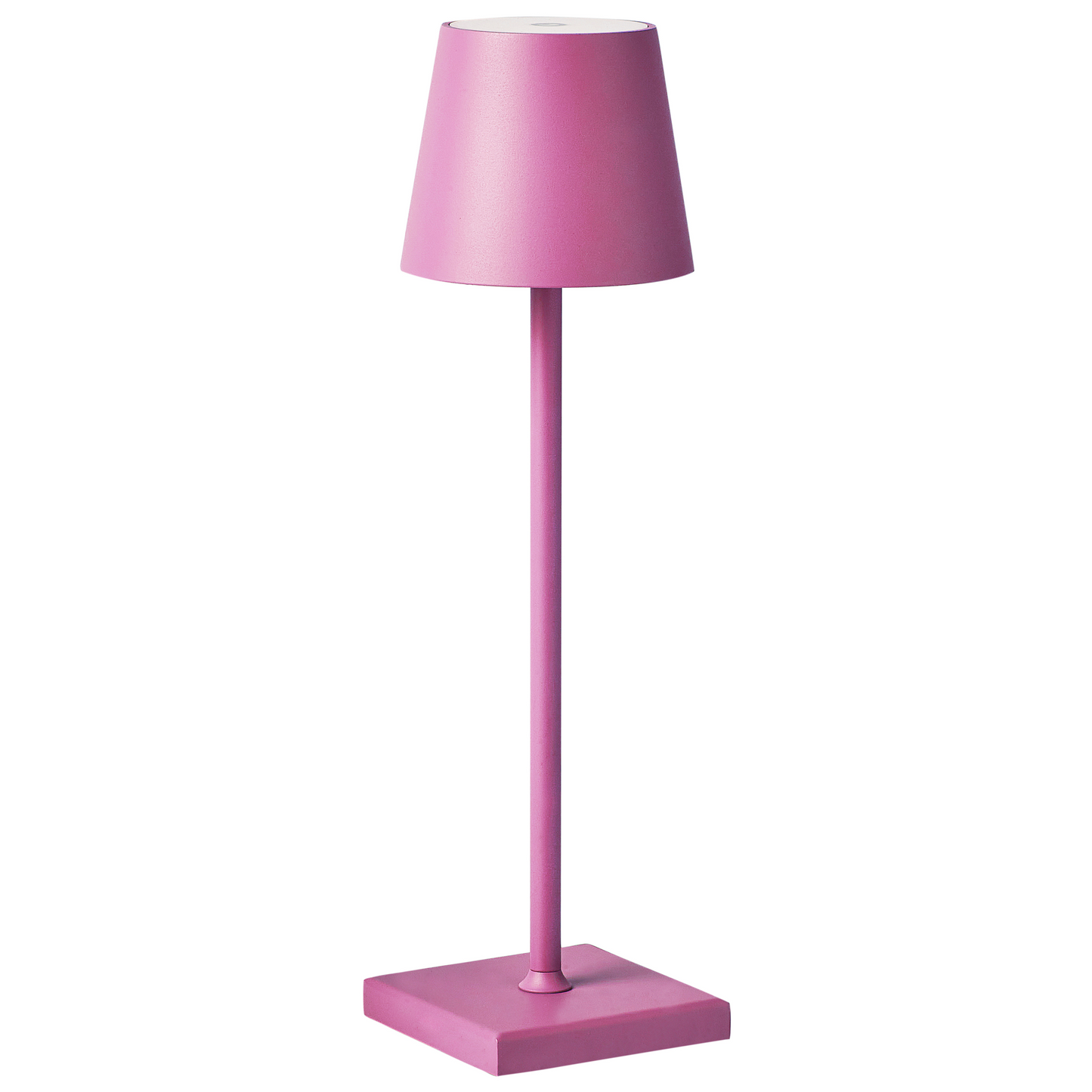 Pink Aluminium Table Lamp With Touch Switch USB Charging