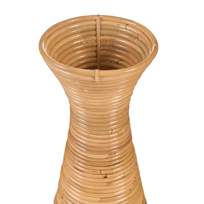 Decorative Vase Natural Rattan 70cm Boho Rustic