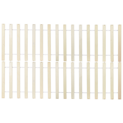 NordicNest White Pine Bed Frame Small Double Minimalist Headboard
