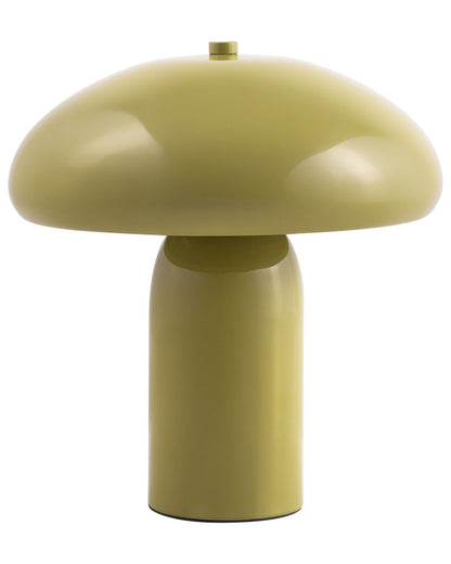 Olive Green Mushroom Dome Table Lamp Iron Base 22cm