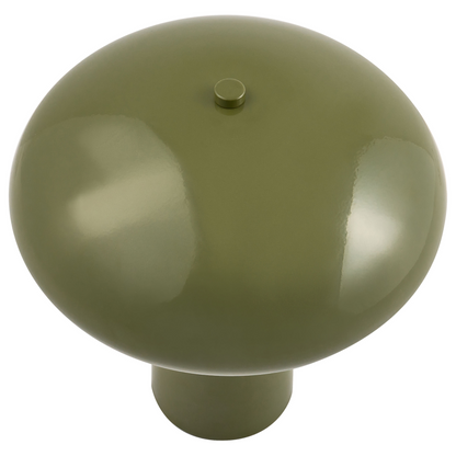 Dark Green Table Lamp Iron Base 22cm Mushroom Dome
