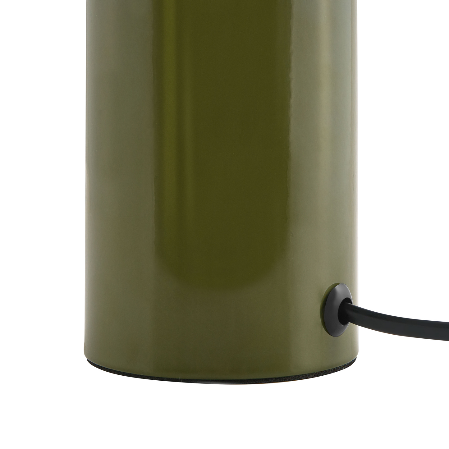 Dark Green Table Lamp Iron Base 22cm Mushroom Dome