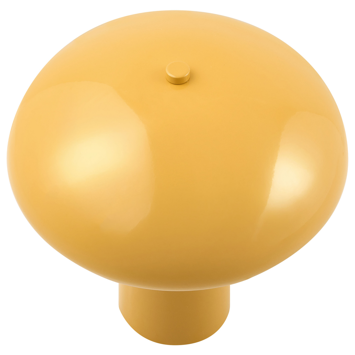 Mushroom Dome Table Lamp Yellow Iron Base 22cm