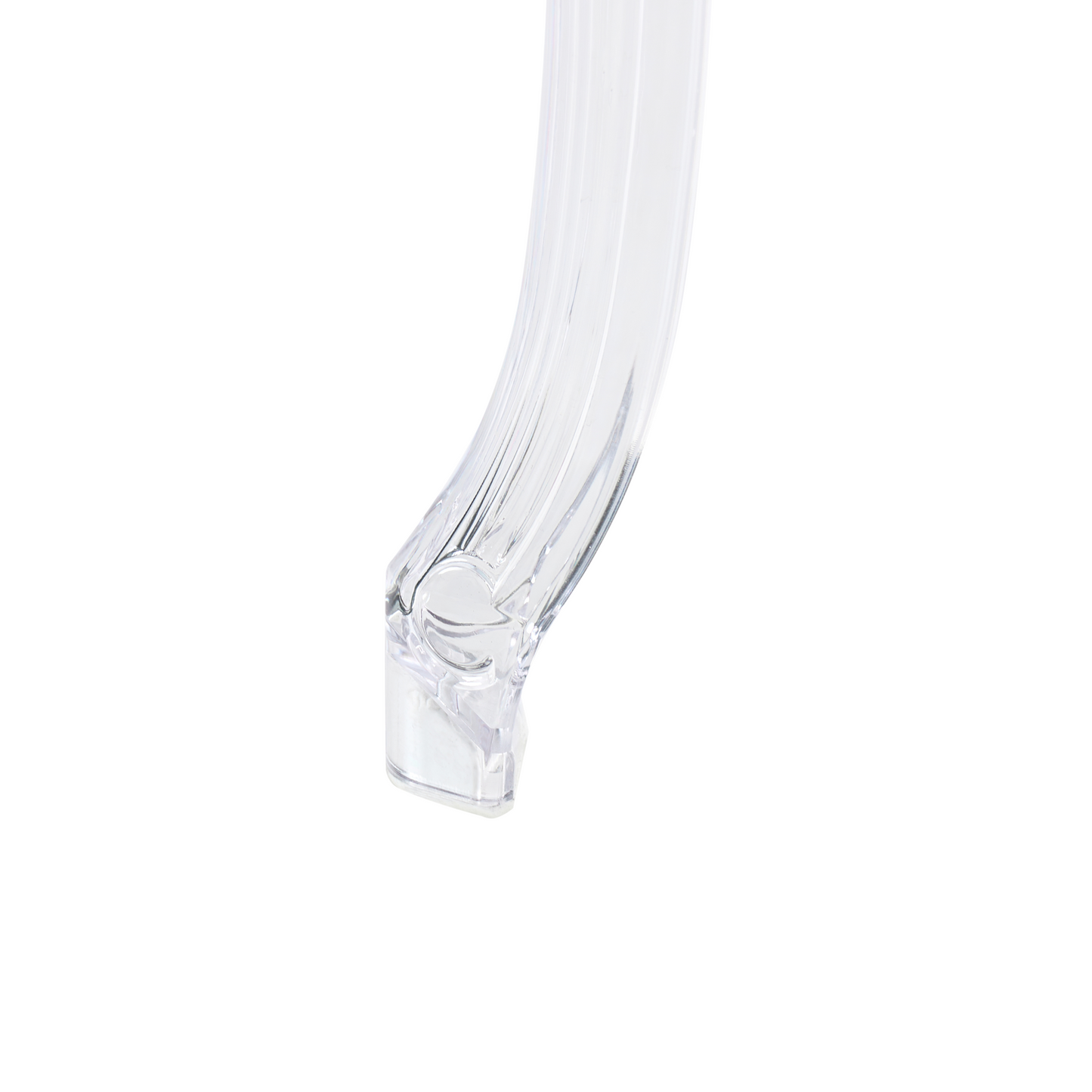 Clear Dining Chairs Set of 2 Transparent Acrylic Stackable