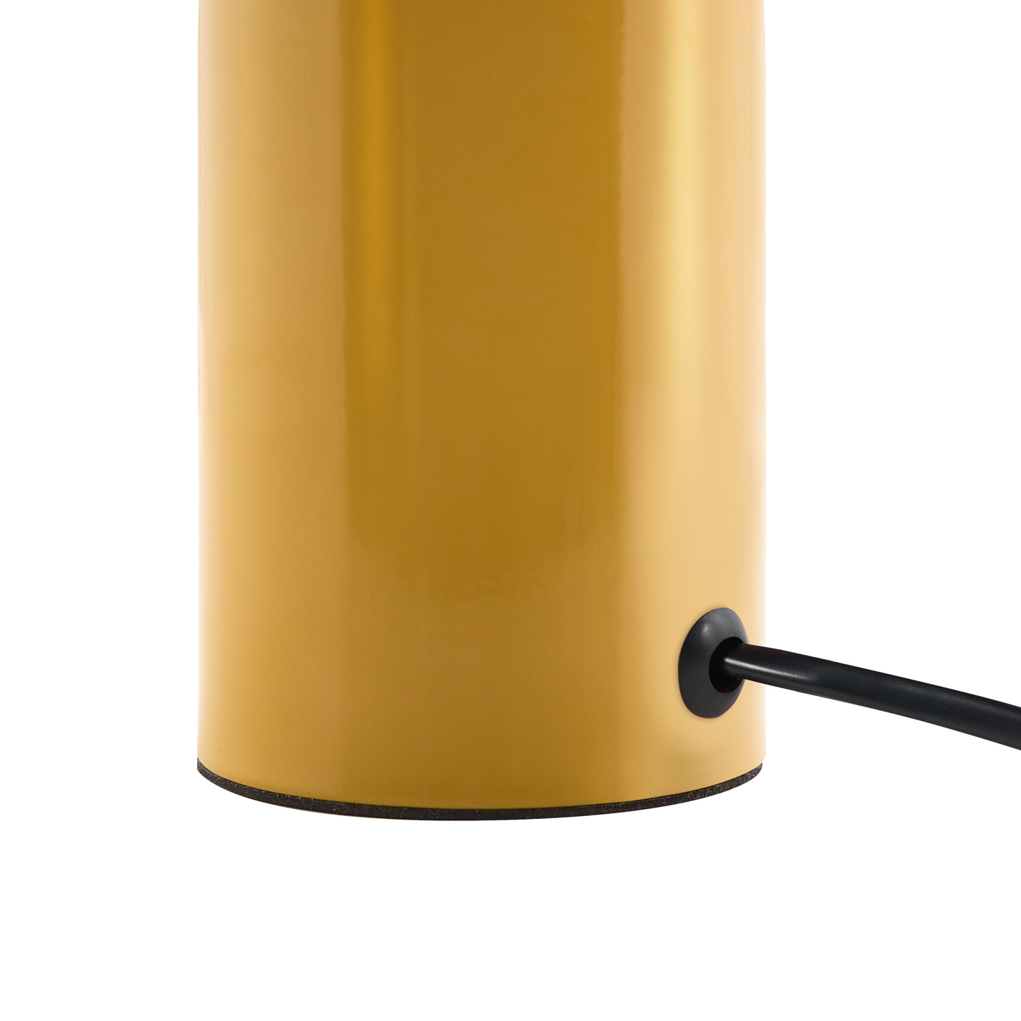 Mushroom Dome Table Lamp Yellow Iron Base 22cm
