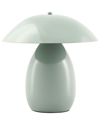 Light Green Mushroom Table Lamp 30cm Iron Base