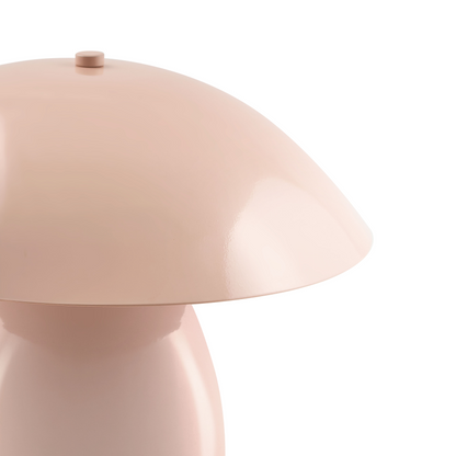 Pastel Pink Table Lamp Iron Base 30cm