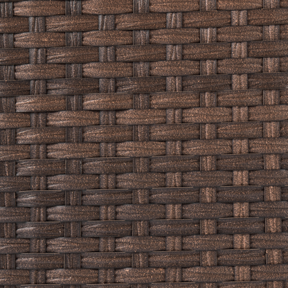 Laundry Basket With Lid 83L Dark Brown Foldable Handmade
