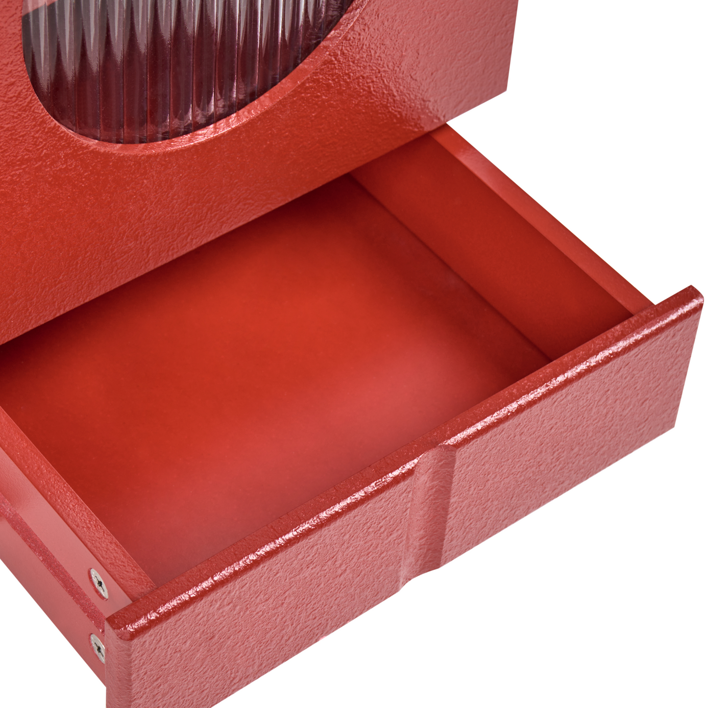 KidzCraft Robot Theme Kids Storage Cabinet Red MDF with Wheels, 3 Shelves and 1 Drawer