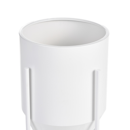 White Iron Plant Stand 33 x 33 x 62cm Indoor Modern