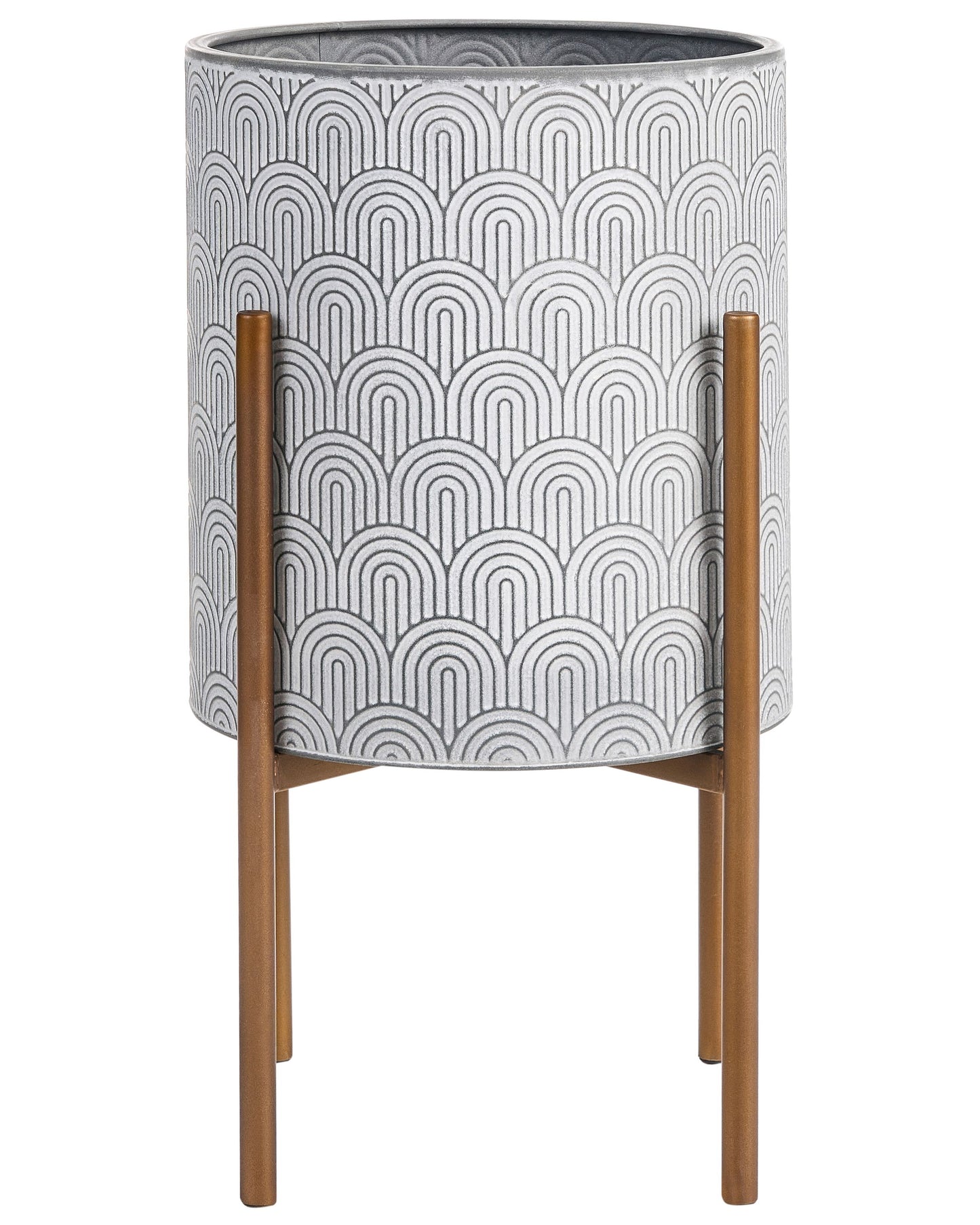 Plant Stand Light Grey Iron 31 x 31 x 58cm Indoor Metal
