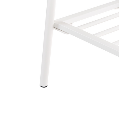 Raised Planter Box White Elevated Pot With Shelf