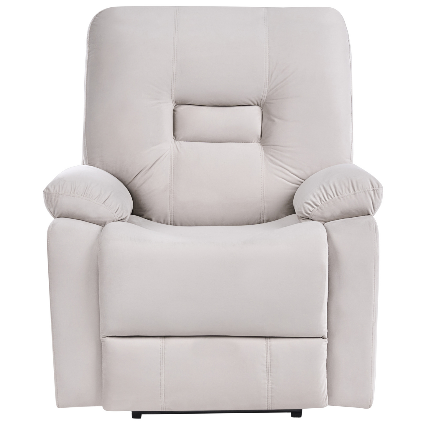 Luxor Velvet Electric Recliner Living Room Set 3 Seater 2 Seater Armchair Beige LED Light