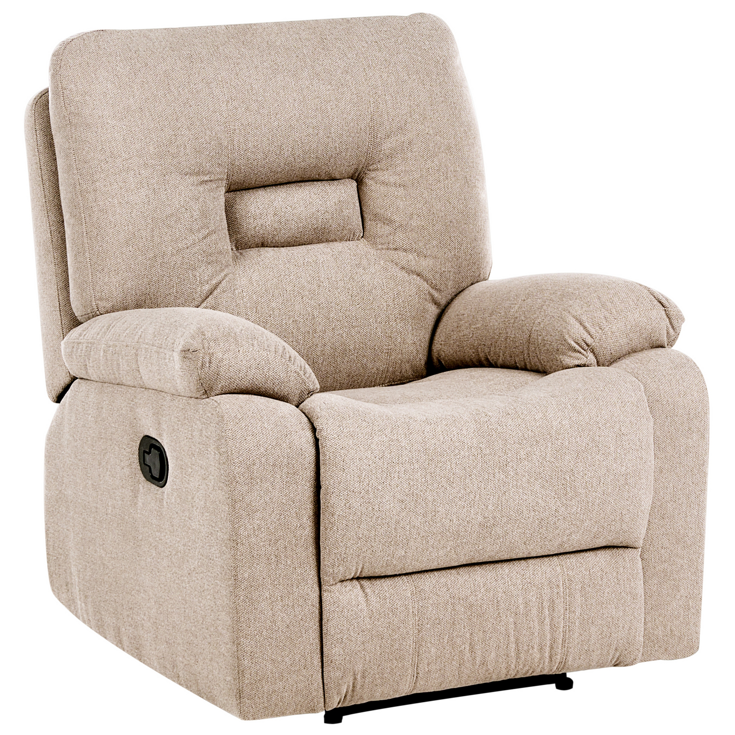 Beige Manual Recline Living Set 3 Seater 2 Seater Armchair