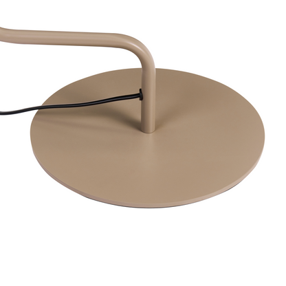 Floor Lamp Beige Metal 154cm Adjustable Cone Shade