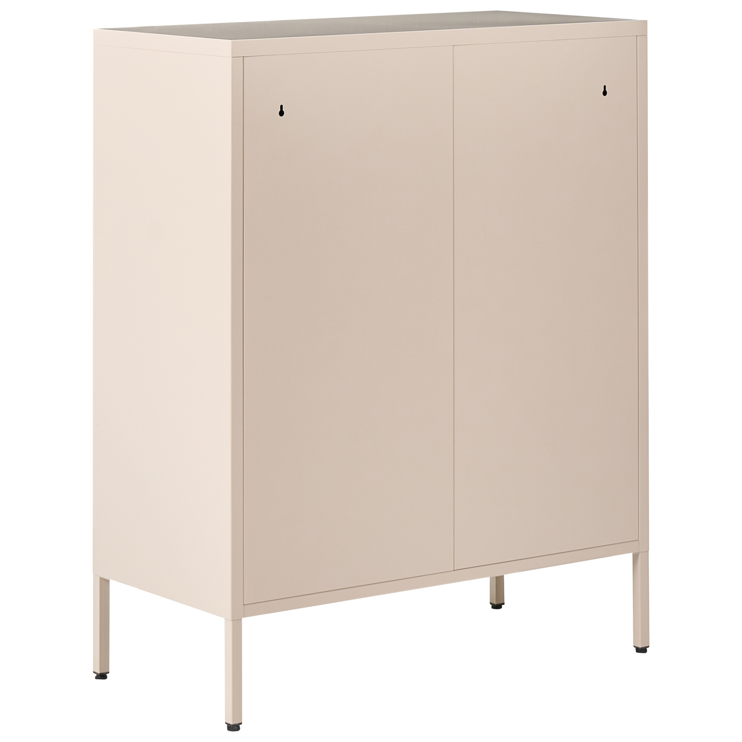 Four Drawer Beige Metal Chest Industrial Storage Cabinet For Home Office