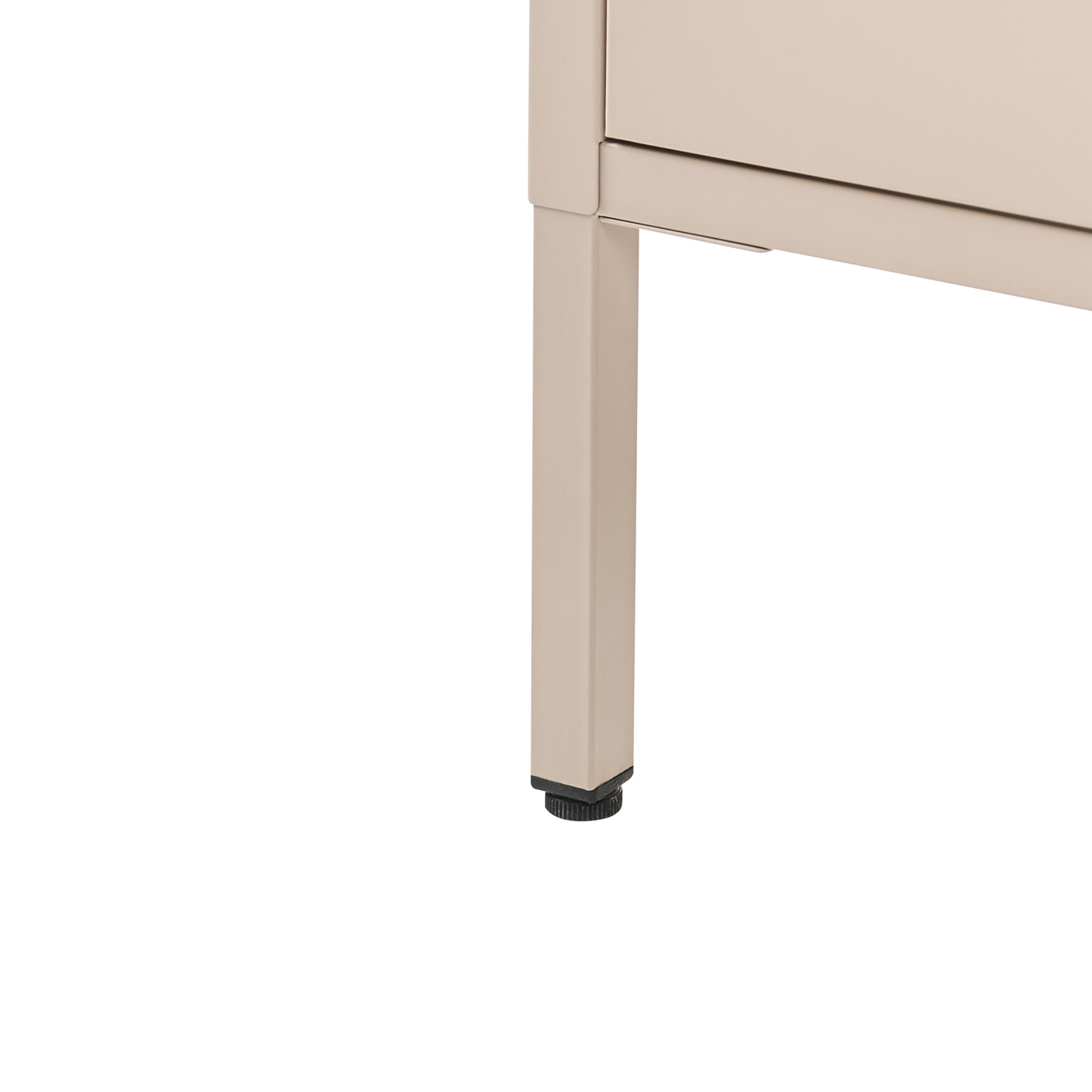 Four Drawer Beige Metal Chest Industrial Storage Cabinet For Home Office