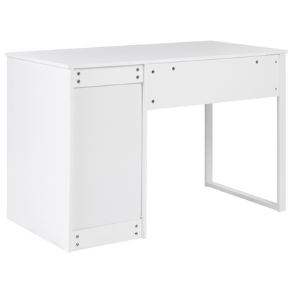 Home Desk White 120 x 60cm With Three Drawers Minimalist
