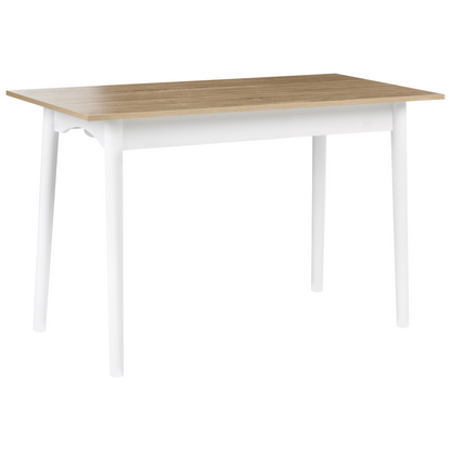 Home Desk 120 x 60cm White Brown Drawer Storage