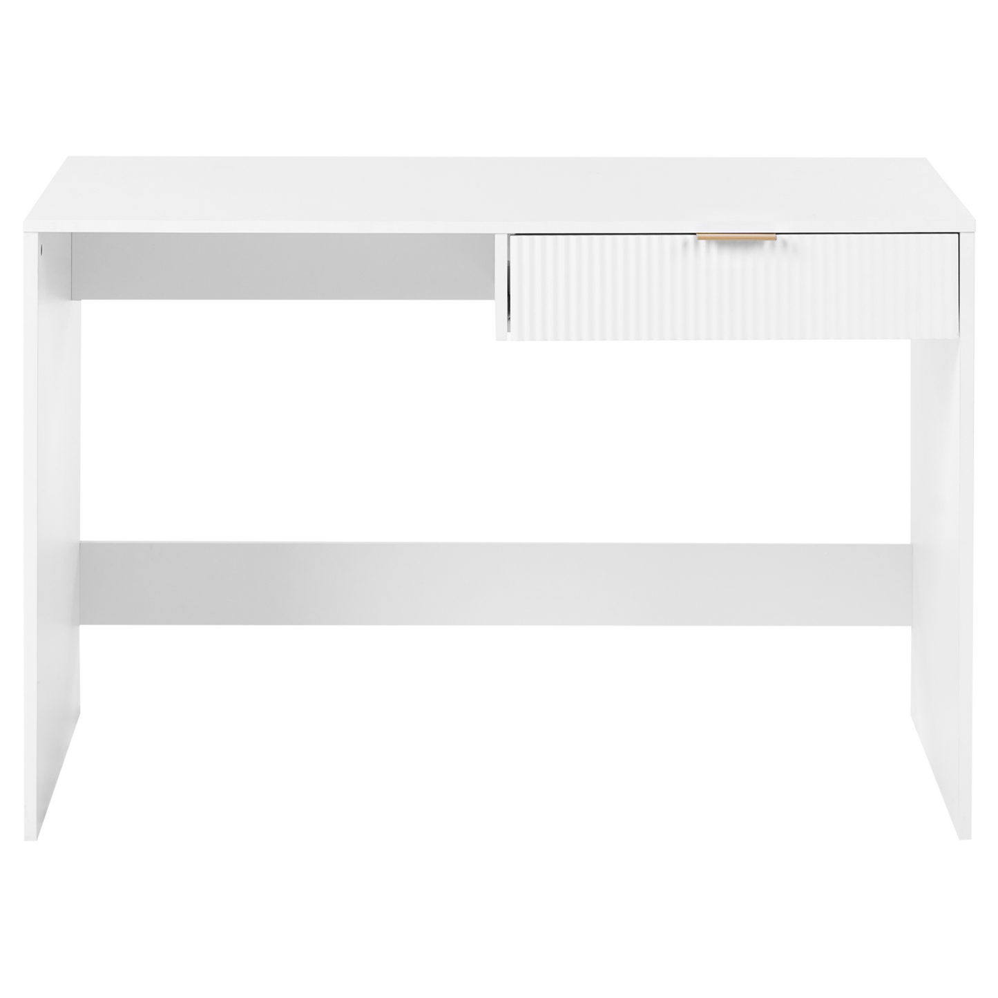 White Home Office Desk 120 x 60cm With Drawer