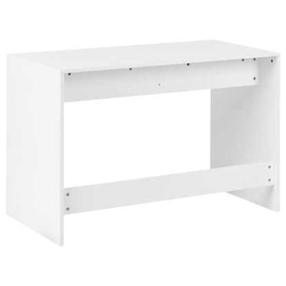 White Home Office Desk 120 x 60cm With Drawer