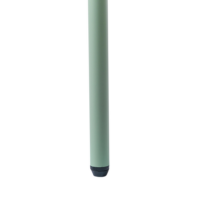 Dining Chair Light Green Boucle With Iron Frame Retro