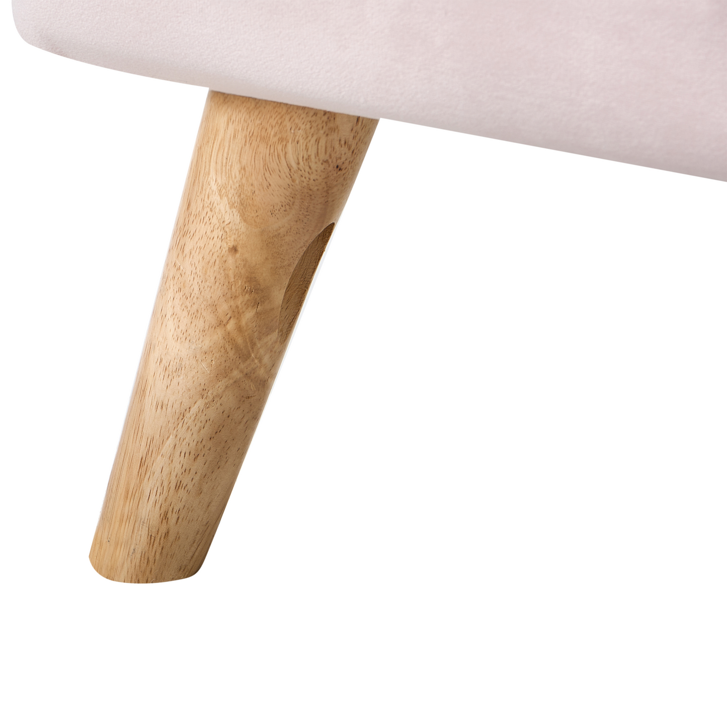 Slatted Bed Frame Pastel Pink Velvet 3ft Single EU Modern
