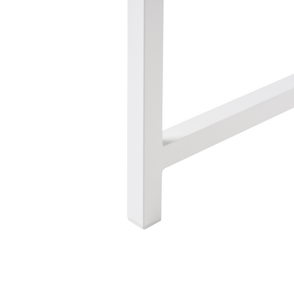 Home Desk White 140 x 50cm With Adjustable Top Storage